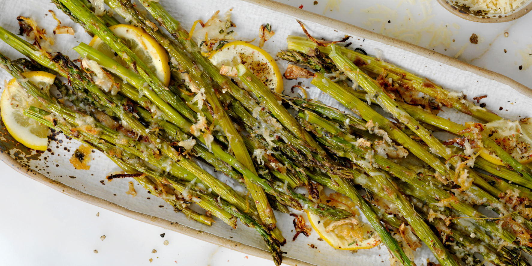 Lemon Parmesan Roasted Asparagus