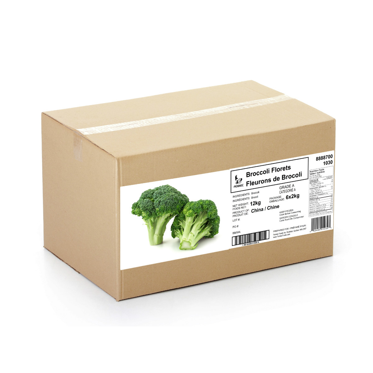 Broccoli Florets 20-40 mm