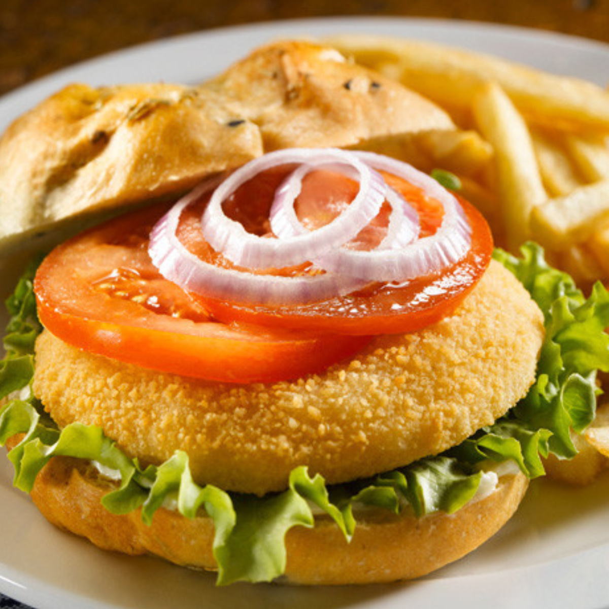 Crispy Chicken Breast Burgers